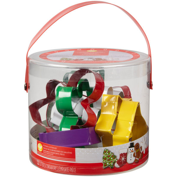 Wilton Metal Holiday Cookie Cutters, 12-Piece Set