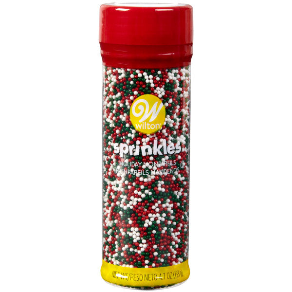 Wilton Christmas Nonpareils Sprinkles, 4.7 oz.