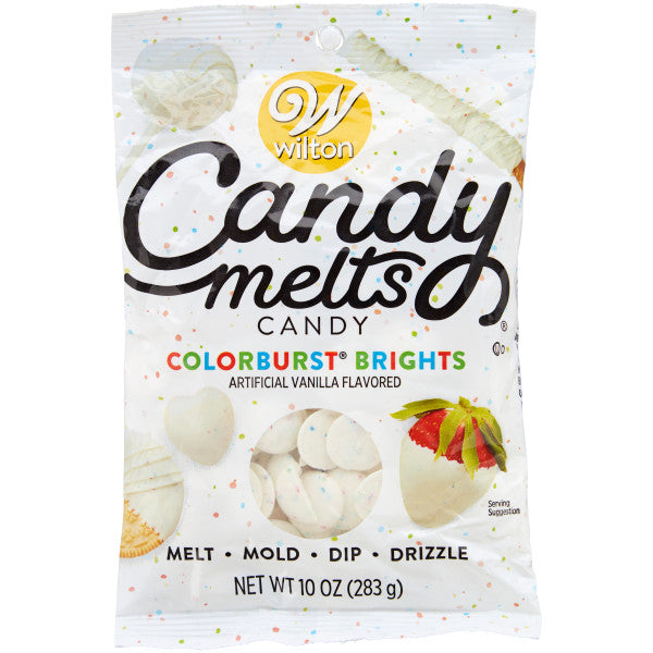 Colorburst Pastel Vanilla Flavor Candy Melt Wafers - 10 Ounce Bag
