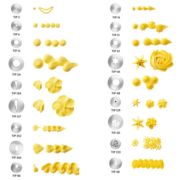 Wilton Deluxe Decorating Tip Set, 46-Piece — Cake and Candy Supply