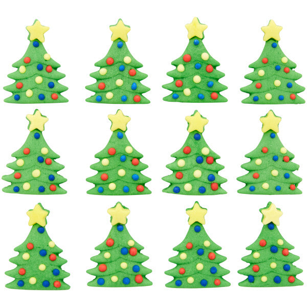Wilton Royal Icing Christmas Tree Decorations, 12-Count