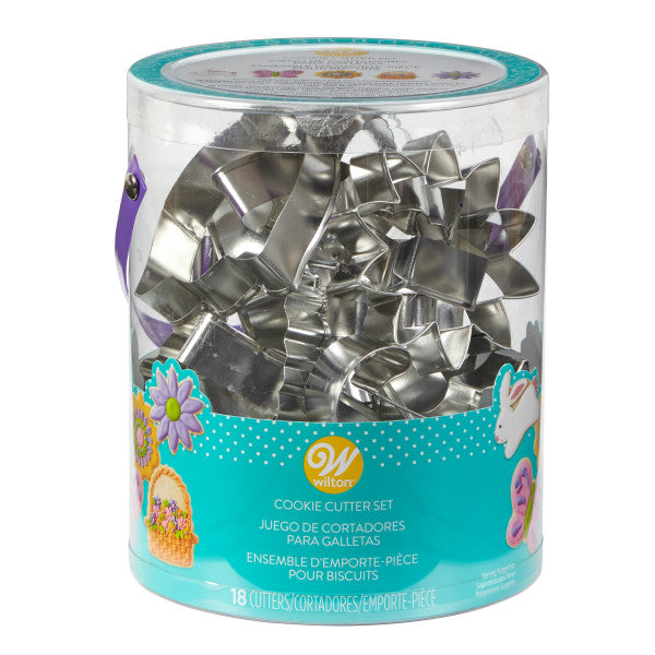 Wilton Easter Cookie Cutter Tub, 18-Count Set
