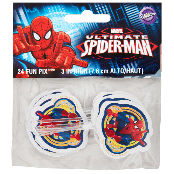 Wilton Marvel Ultimate Spider-Man Cupcake Toppers, 24-Count