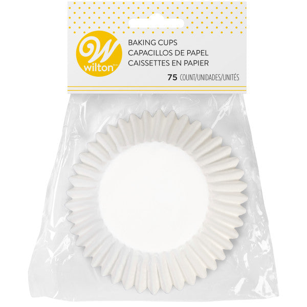 Wilton Jumbo Baking Cup Liner, White 50 Count