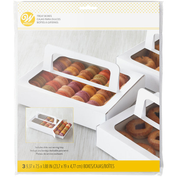 Wilton Disposable Treat Box with Handle, 3-Count