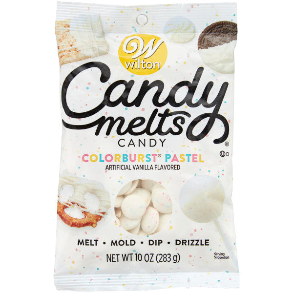 Wilton Candy Melts Candy, Bright White, Drizzle Pouch, Artificial