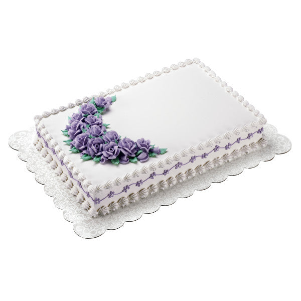 Wilton Show 'N' Serve Cake Boards, Set of 6 Patterned Rectangle Cake Boards for 12 x 18-Inch Cakes