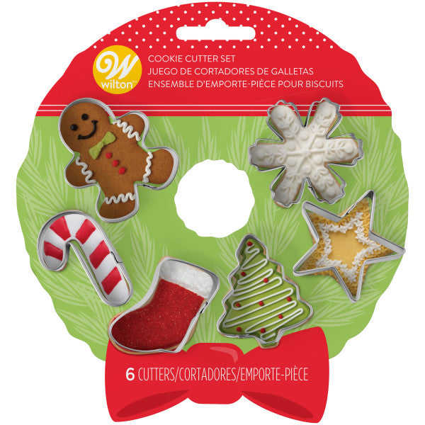 Wilton Mini Christmas Cookie Cutters, 6-Piece Set