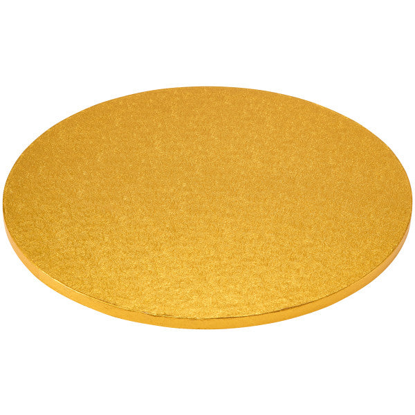 14" Round Gold Foil Cake Board Drum