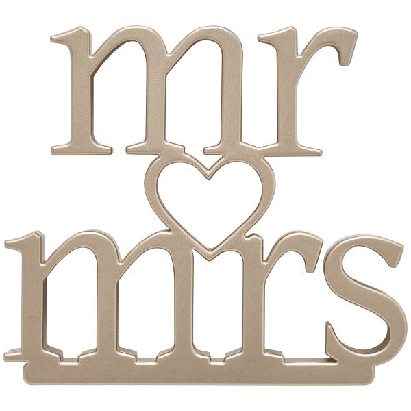 Mr. and Mrs. Wedding Ornament Topper for Cake