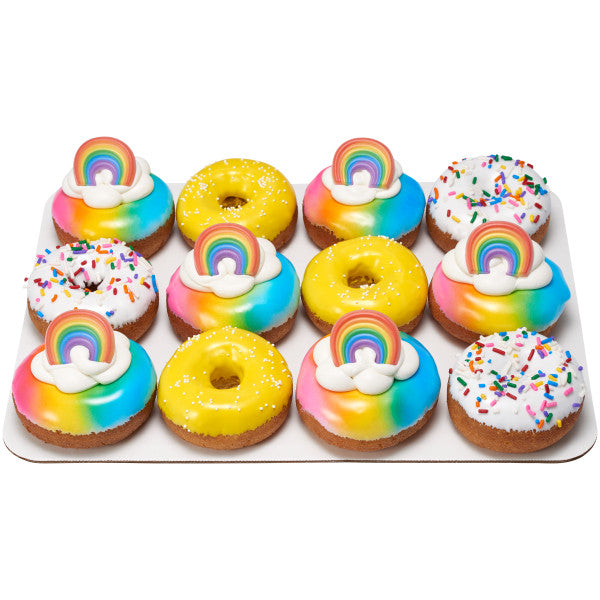 Rainbow Traditional Cupcake and Cake Rings 12 set