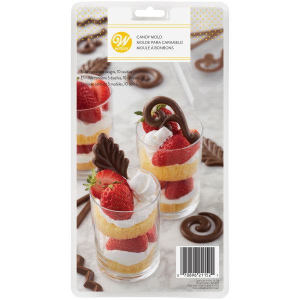Wilton Dessert Accents Candy Mold, 10-Cavity