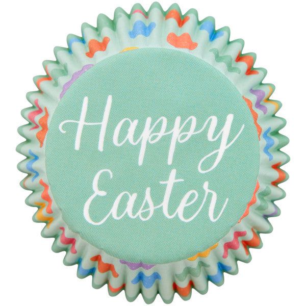 Wilton “Happy Easter" Paper Spring Easter Egg Cupcake Liners, 75-Count