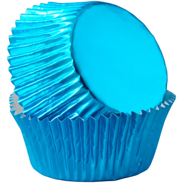 Wilton Blue Foil Cupcake Liners, 24-Count