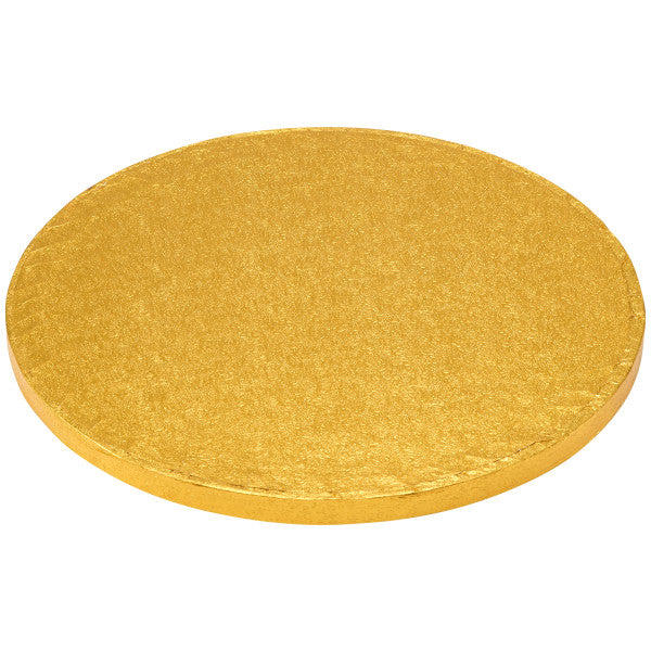 10" Round Gold Foil Cake Board Drum