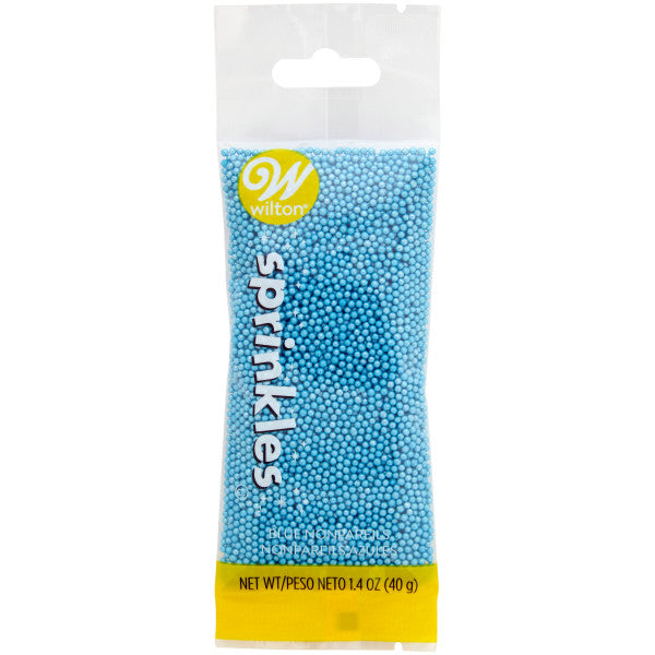 Wilton Blue Nonpareils Sprinkles Pouch, 1.4 oz.