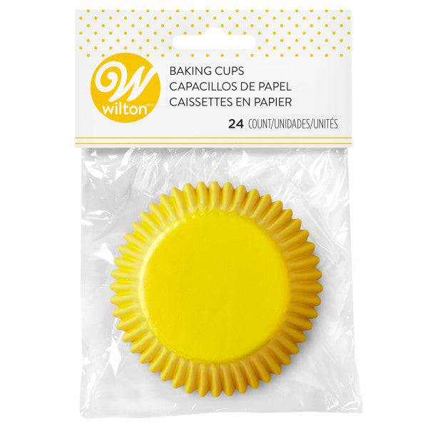 Wilton Yellow Foil Cupcake Liners, 24-Count