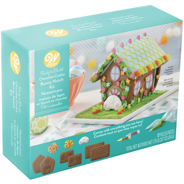 Wilton Ready-to-Build Chocolate Cookie Bunny Hutch Kit