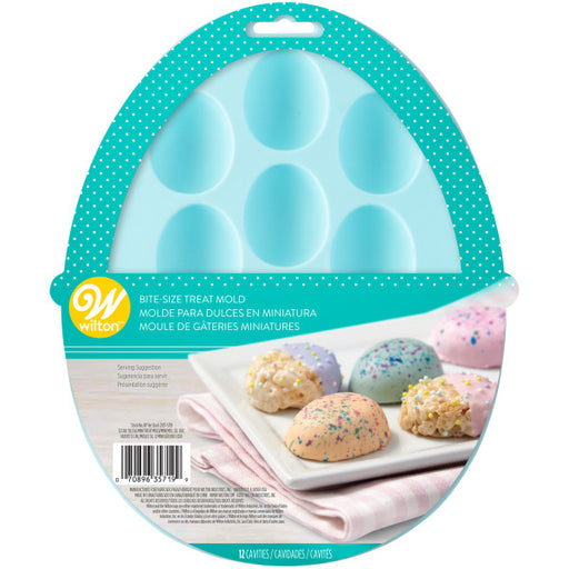 Easter Mini Silicone Egg Shaped Blue Mold Wilton 12 Cavities
