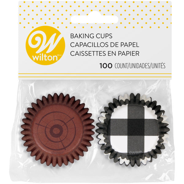 Wilton Camping Adventures Mini Baking Cups, 100-Count
