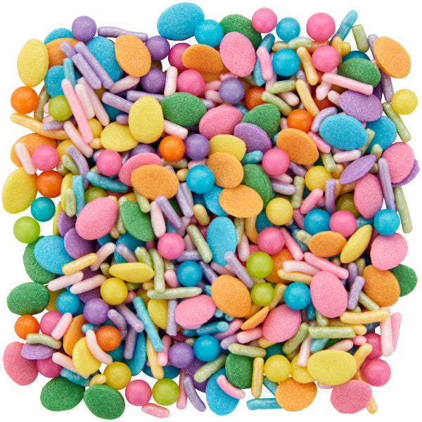 Wilton Bright Pastel Easter Egg and Jimmies Sprinkle Mix, 3.98 oz.
