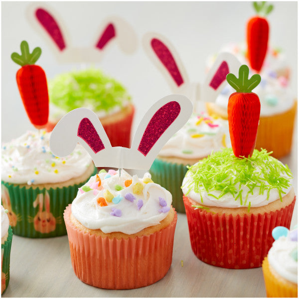 Wilton Bunny Ears Cupcake Toppers, 24-Count Easter Decorations