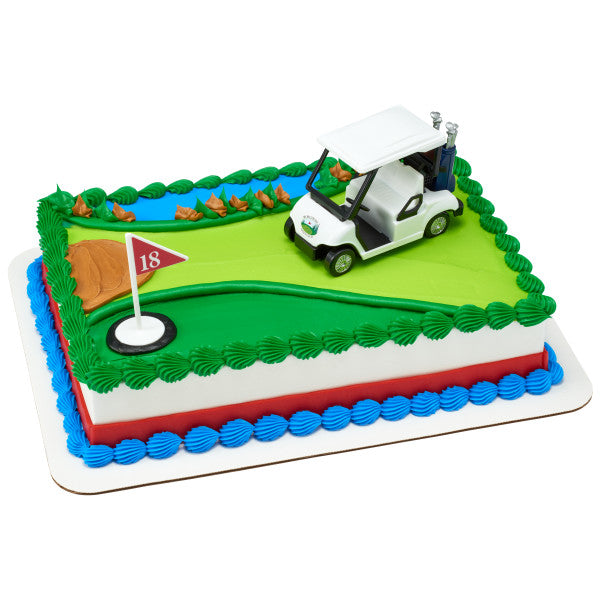 Heading for the Green Golf Cart Cake Kit 2 Piece