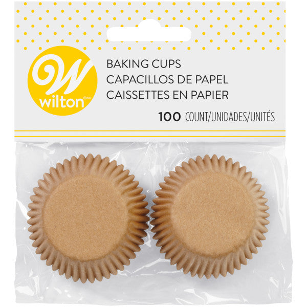 Wilton Unbleached Mini Cupcake Liners, 100-Count