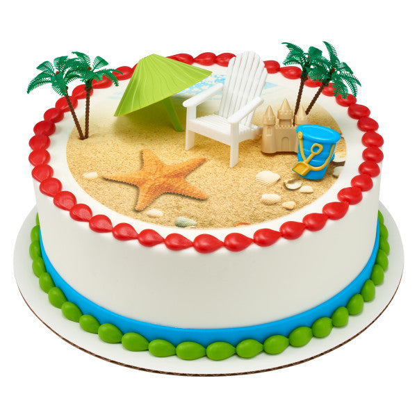 Beach Chair & Umbrella Cake Kit 6-Piece set