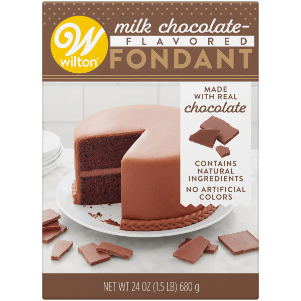 Wilton Milk Chocolate-Flavored Fondant for Cake Decorating, 24 oz.