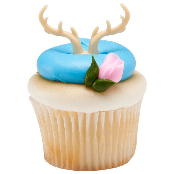 Antlers Deer Cupcake Cake Pics - set of 12