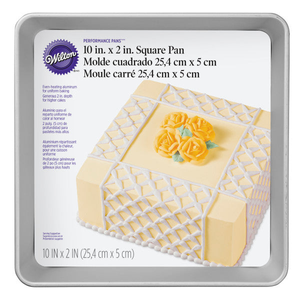 Titan Foil - Aluminum square cake pans, pk. of 4 | Rossy