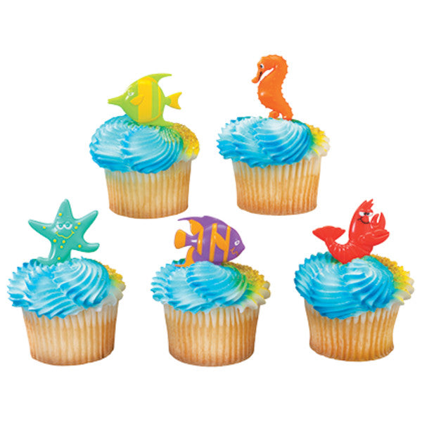Sealife Friends Cupcake Cake Decorating Rings 12 set