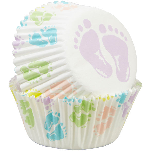 Wilton Baby Feet Cupcake Liners, 75-Count