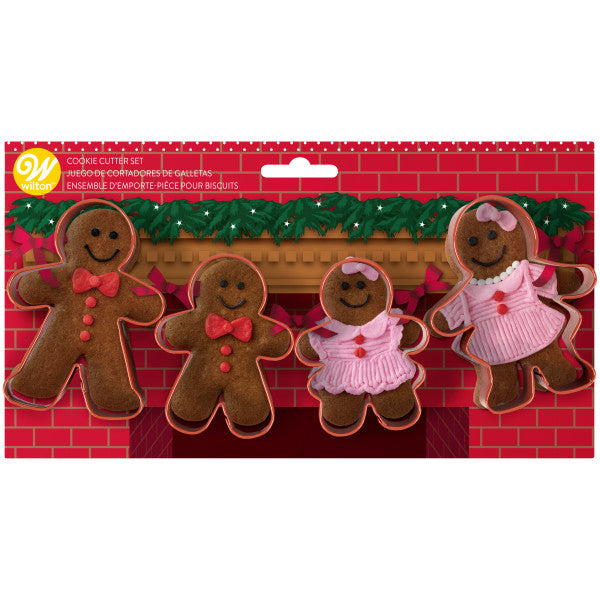 Wilton Gingerbread Family Cookie Cutter Set, 4-Piece