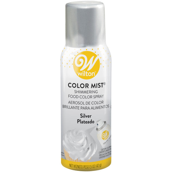 Wilton Silver Color Mist Shimmering Food Color Spray, 1.5 oz.