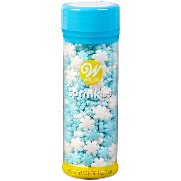 Wilton Pearlized Snowflake Sprinkles, 4 oz. Mix