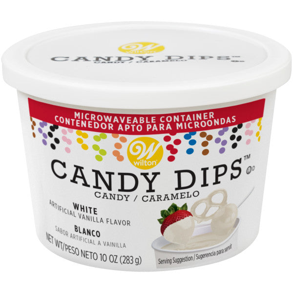 Wilton Candy Melts White Candy Dips, 10 oz. container