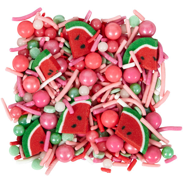 Wilton Pink Watermelon Shaped Sprinkles Mix, 10 oz.