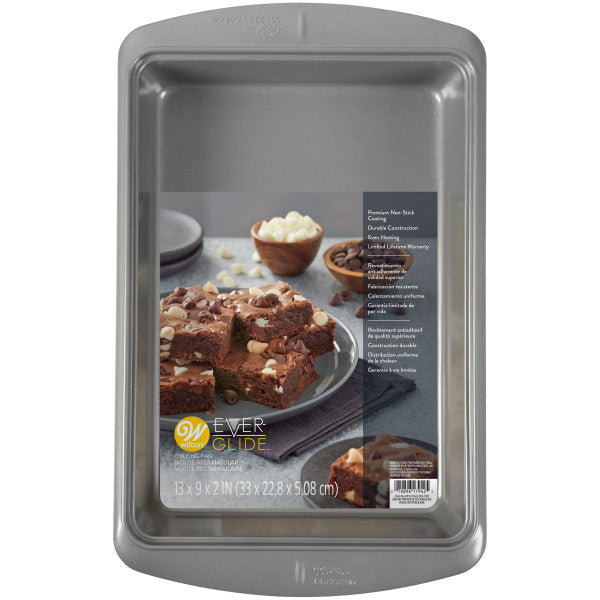 Wilton Bake It Better Non-Stick Oblong Cake Pan with Lid and Handle, 9 x 13-inch