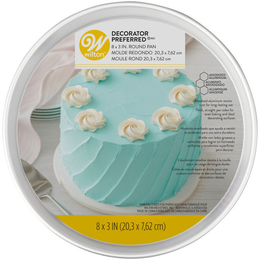 Wilton Decorator Preferred Aluminum Round Cake Pan, 12-inch x 3-inch