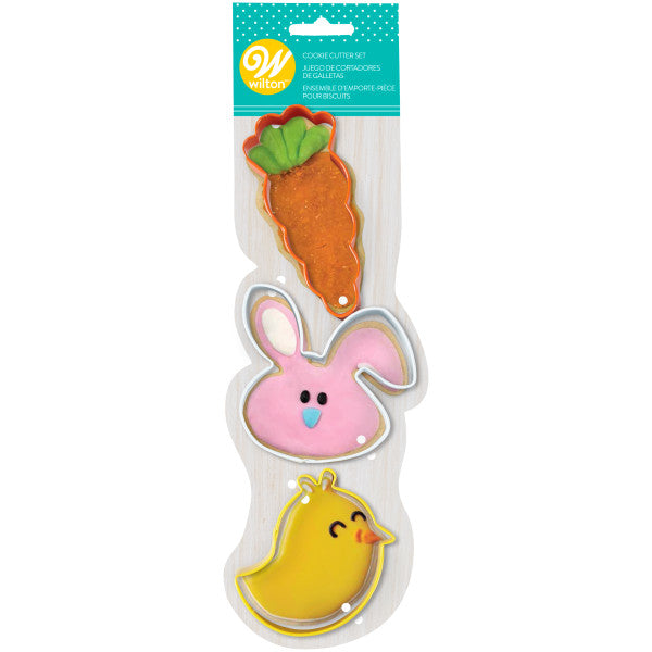 Wilton Whimsical Easter Cookie Cutters Set, 3-Piece