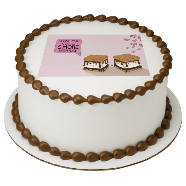 A Little S'more Every Day Edible Cake Image PhotoCake®