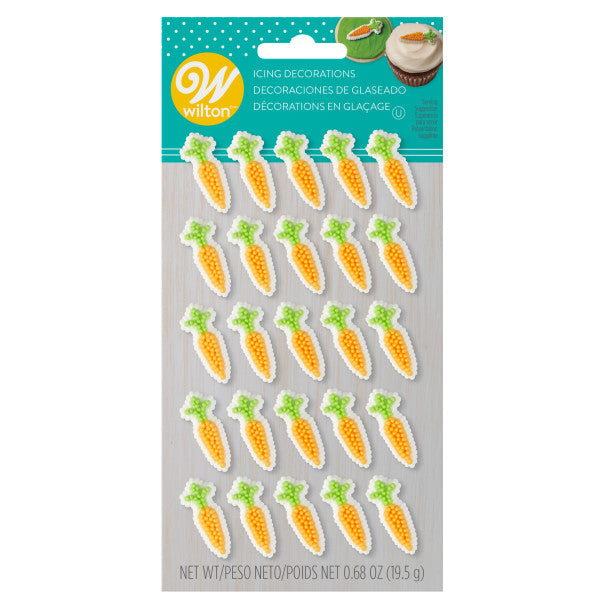 Wilton Carrot Icing Decorations, 25-Count