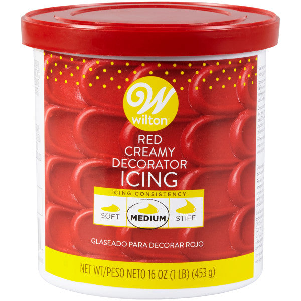 Wilton Red Creamy Decorator Icing, 16 oz.