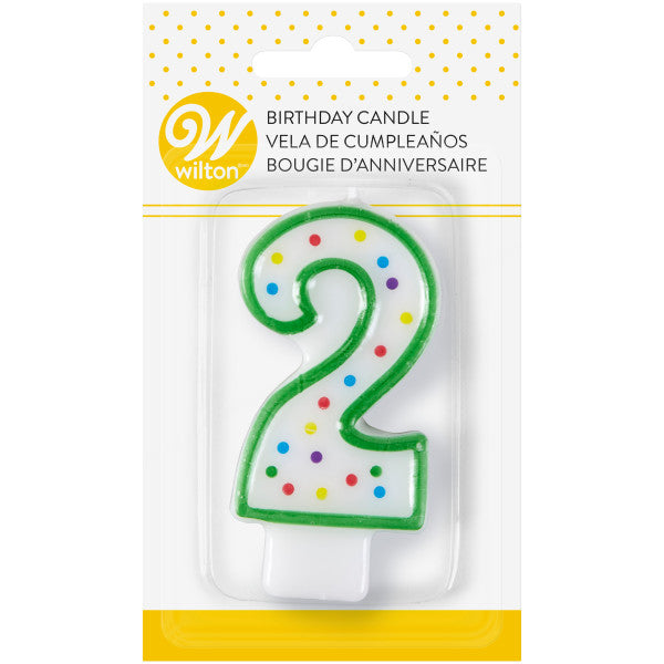 Wilton Green Number 2 Birthday Candle