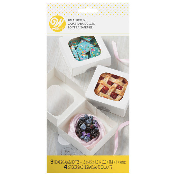 Wilton Small White Confectionary Boxes, 3-Count