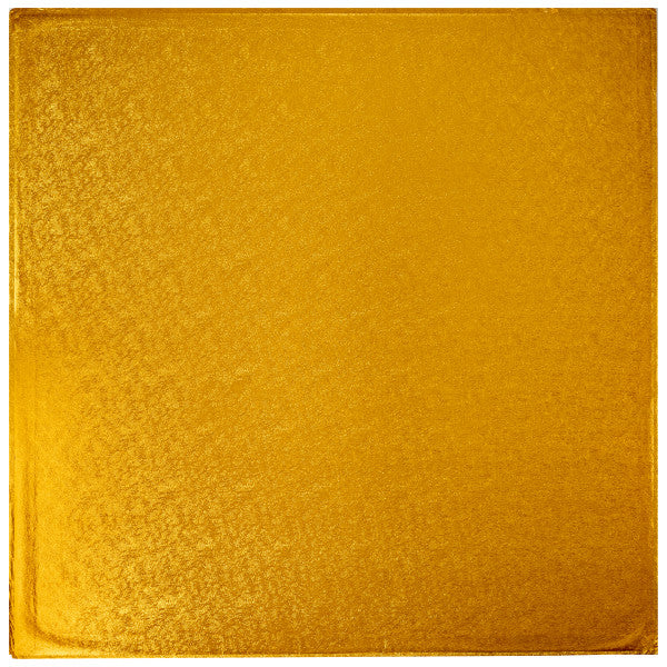 20" Square Gold Cake Board for Wedding Cakes
