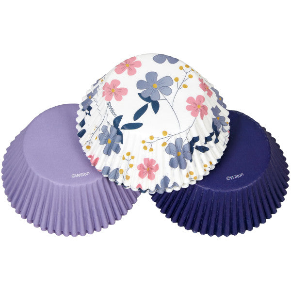 Wilton Violet Blossoms Cupcake Liners, 75-Count