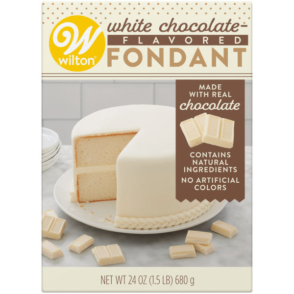 Wilton White Chocolate-Flavored Fondant for Cake Decorating, 24 oz.